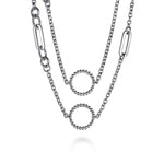 925 Sterling Silver Bujukan Transformable Layered Necklace - NK7716-60SVJJJ-Gabriel & Co.-Renee Taylor Gallery