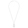 925 Sterling Silver Bujukan White Sapphire Circle Pendant Necklace - NK6889-24SVJWS-Gabriel & Co.-Renee Taylor Gallery