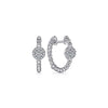 925 Sterling Silver Bujukan White Sapphire Pavé Huggie Earrings - EG14161SVJWS-Gabriel & Co.-Renee Taylor Gallery