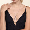 925 Sterling Silver Bujukan White Sapphire Pendant Drop Necklace - NK7685-24SVJWS-Gabriel & Co.-Renee Taylor Gallery