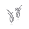 925 Sterling Silver Bujukan White Sapphire Stud Earrings - EG15107SVJWS-Gabriel & Co.-Renee Taylor Gallery