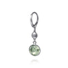 925 Sterling Silver Bujukan and Bezel Set Green Amethyst Drop Earrings - EG15153SVJGA-Gabriel & Co.-Renee Taylor Gallery