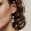 925 Sterling Silver Bujukan and Bezel Set Green Amethyst Drop Earrings - EG15153SVJGA-Gabriel & Co.-Renee Taylor Gallery