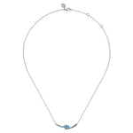925 Sterling Silver Bujukan and Blue Topaz Bypass Bar Necklace - NK7930SVJBT-Gabriel & Co.-Renee Taylor Gallery