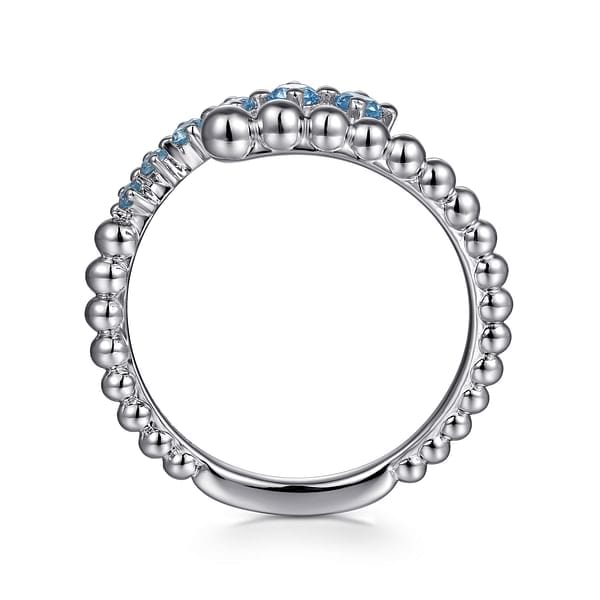 925 Sterling Silver Bujukan and Blue Topaz Bypass Ring - LR52856SVJBT-Gabriel & Co.-Renee Taylor Gallery
