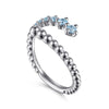925 Sterling Silver Bujukan and Blue Topaz Bypass Ring - LR52856SVJBT-Gabriel & Co.-Renee Taylor Gallery
