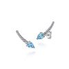 925 Sterling Silver Bujukan and Blue Topaz Ear Climber Earrings - EG15438SVJBT-Gabriel & Co.-Renee Taylor Gallery