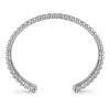 925 Sterling Silver Bujukan and Pyramid Triple Row Bangle - BG4958-62SVJJJ-Gabriel & Co.-Renee Taylor Gallery