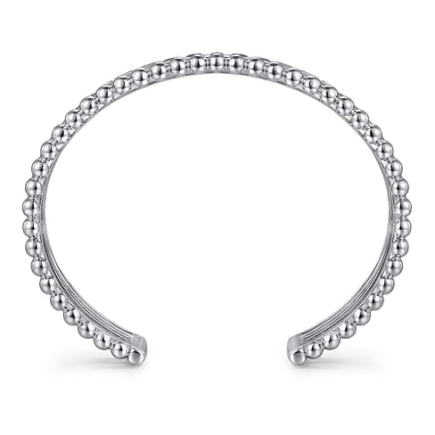 925 Sterling Silver Bujukan and Pyramid Triple Row Bangle - BG4958-62SVJJJ-Gabriel & Co.-Renee Taylor Gallery