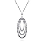 925 Sterling Silver Bujukan and Rope Circle Pendant Necklace - NK6549SVJJJ-Gabriel & Co.-Renee Taylor Gallery