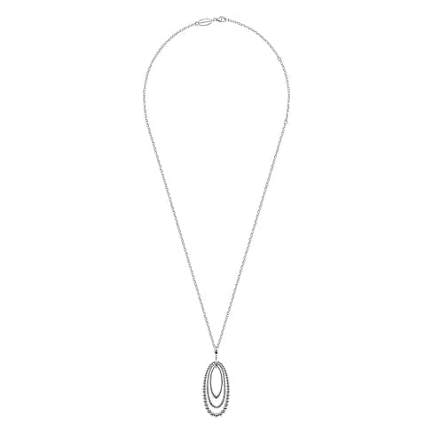 925 Sterling Silver Bujukan and Rope Circle Pendant Necklace - NK6549SVJJJ-Gabriel & Co.-Renee Taylor Gallery