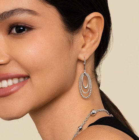 925 Sterling Silver Bujukan and Rope Drop Earrings - EG14171SVJJJ-Gabriel & Co.-Renee Taylor Gallery