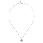 925 Sterling Silver Diamond Bujukan Aquarius Zodiac Pendant Necklace - NK7924AQ-SV5JJ-Gabriel & Co.-Renee Taylor Gallery