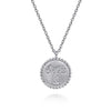 925 Sterling Silver Diamond Bujukan Aries Zodiac Pendant Necklace - NK7924AR-SV5JJ-Gabriel & Co.-Renee Taylor Gallery