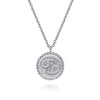 925 Sterling Silver Diamond Bujukan Cancer Zodiac Pendant Necklace - NK7924CA-SV5JJ-Gabriel & Co.-Renee Taylor Gallery