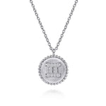 925 Sterling Silver Diamond Bujukan Gemini Zodiac Pendant Necklace - NK7924GE-SV5JJ-Gabriel & Co.-Renee Taylor Gallery