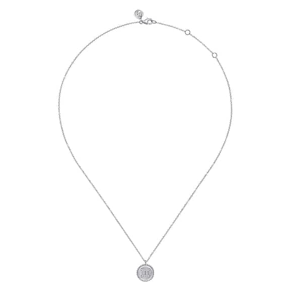 925 Sterling Silver Diamond Bujukan Gemini Zodiac Pendant Necklace - NK7924GE-SV5JJ-Gabriel & Co.-Renee Taylor Gallery