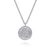 925 Sterling Silver Diamond Bujukan Libra Zodiac Pendant Necklace - NK7924LI-SV5JJ-Gabriel & Co.-Renee Taylor Gallery