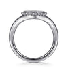 925 Sterling Silver Diamond Bujukan Paw Print Medallion Ladies Ring - LR52860SV5JJ-Gabriel & Co.-Renee Taylor Gallery