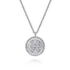 925 Sterling Silver Diamond Bujukan Pisces Zodiac Pendant Necklace - NK7924PI-SV5JJ-Gabriel & Co.-Renee Taylor Gallery