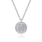 925 Sterling Silver Diamond Bujukan Pisces Zodiac Pendant Necklace - NK7924PI-SV5JJ-Gabriel & Co.-Renee Taylor Gallery