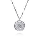 925 Sterling Silver Diamond Bujukan Sagittarius Zodiac Pendant Necklace - NK7924SA-SV5JJ-Gabriel & Co.-Renee Taylor Gallery