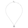 925 Sterling Silver Diamond Bujukan Starburst Medallion Pendant Necklace - NK7907SV5JJ-Gabriel & Co.-Renee Taylor Gallery