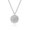 925 Sterling Silver Diamond Bujukan Taurus Zodiac Pendant Necklace - NK7924TA-SV5JJ-Gabriel & Co.-Renee Taylor Gallery