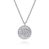 925 Sterling Silver Diamond Bujukan Virgo Zodiac Pendant Necklace - NK7924VI-SV5JJ-Gabriel & Co.-Renee Taylor Gallery