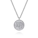 925 Sterling Silver Diamond Bujukan Virgo Zodiac Pendant Necklace - NK7924VI-SV5JJ-Gabriel & Co.-Renee Taylor Gallery
