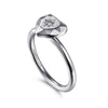 925 Sterling Silver Diamond Cut Heart Ladies Ring - LR52868SV5JJ-Gabriel & Co.-Renee Taylor Gallery