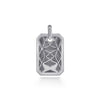 925 Sterling Silver Engravable Dog Tag Pendant Necklace - PTM6530SVJJJ-Gabriel & Co.-Renee Taylor Gallery