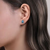925 Sterling Silver Faceted Swiss Blue Topaz Pear Shape Bujukan Stud Earrings - EG14642SVJBT-Gabriel & Co.-Renee Taylor Gallery