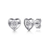925 Sterling Silver Heart Diamond Cut Stud Earrings - EG15434SV5JJ-Gabriel & Co.-Renee Taylor Gallery