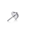 925 Sterling Silver Heart Diamond Cut Stud Earrings - EG15434SV5JJ-Gabriel & Co.-Renee Taylor Gallery