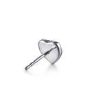 925 Sterling Silver Heart Diamond Cut Stud Earrings - EG15434SV5JJ-Gabriel & Co.-Renee Taylor Gallery