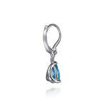 925 Sterling Silver Pear Blue Topaz Bujukan Drop Earrings - EG15424SVJBT-Gabriel & Co.-Renee Taylor Gallery