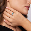 925 Sterling Silver Pear Blue Topaz Bujukan Open Ring - LR52871SVJBT-Gabriel & Co.-Renee Taylor Gallery