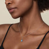 925 Sterling Silver Pear Blue Topaz Bujukan Pendant Necklace - NK7902SVJBT-Gabriel & Co.-Renee Taylor Gallery