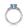 925 Sterling Silver Pear Blue Topaz Bujukan Ring - LR52853SVJBT-Gabriel & Co.-Renee Taylor Gallery