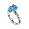 925 Sterling Silver Pear Blue Topaz Bujukan Ring - LR52853SVJBT-Gabriel & Co.-Renee Taylor Gallery