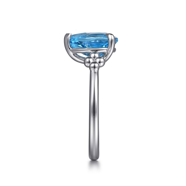 925 Sterling Silver Pear Blue Topaz Bujukan Ring - LR52853SVJBT-Gabriel & Co.-Renee Taylor Gallery