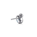 925 Sterling Silver Pear Blue Topaz Bujukan Stud Earrings - EG15437SVJBT-Gabriel & Co.-Renee Taylor Gallery