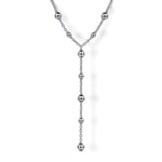 925 Sterling Silver Round Beads Necklace - NK7101-24SVJJJ-Gabriel & Co.-Renee Taylor Gallery