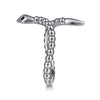 925 Sterling Silver Snake Bujukan Ruby Bypass Ring - LR52866SVJRB-Gabriel & Co.-Renee Taylor Gallery