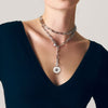 925 Sterling Silver Starburst Blue Sapphire and White Sapphire Bujukan Medallion Pendant - PT6639SVJMC-Gabriel & Co.-Renee Taylor Gallery