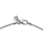 925 Sterling Silver Wheat Chain Necklace – NKM7008-22SVJJJ-Gabriel & Co.-Renee Taylor Gallery