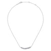 925 Sterling Silver White Sapphire Bar Necklace, White Sapphire - NK5896SVJWS-Gabriel & Co.-Renee Taylor Gallery