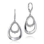 925 Sterling Silver White Sapphire Bujukan Drop Earrings - EG15098SVJWS-Gabriel & Co.-Renee Taylor Gallery