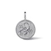 925 Sterling Silver White Sapphire Bujukan Scorpio Medallion Pendant - PT7588SVJWS-Gabriel & Co.-Renee Taylor Gallery